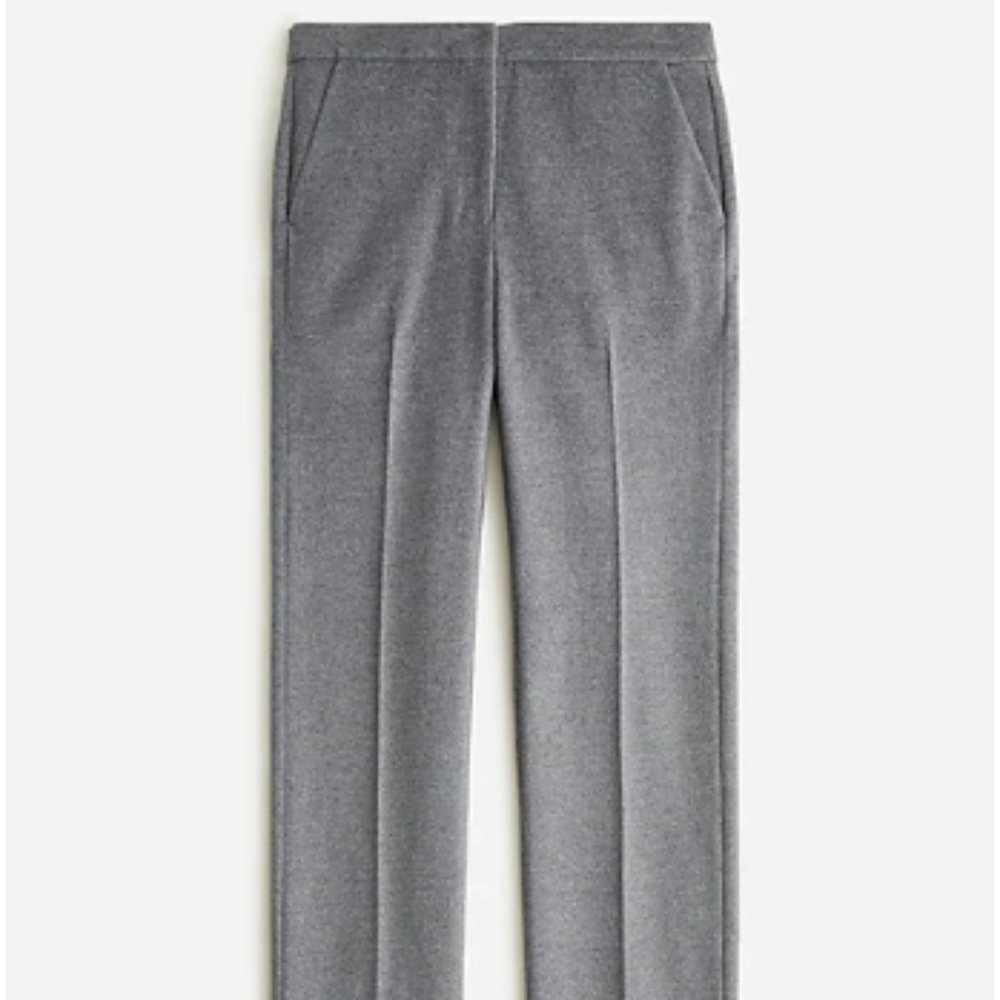 Full-length Kate Straight-leg Pant in Drapey Flannel